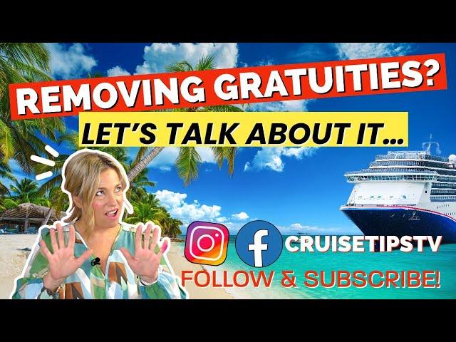 CRUISE GRATUITIES! Let's cover this taboo topic!