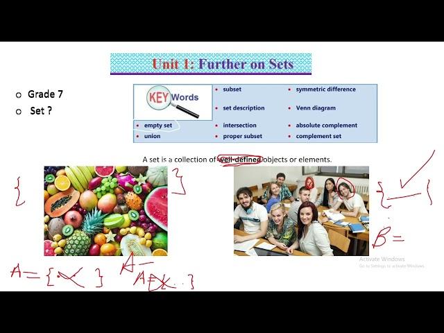 Ethiopian Grade 9 Maths Unit-1 2017 E.C