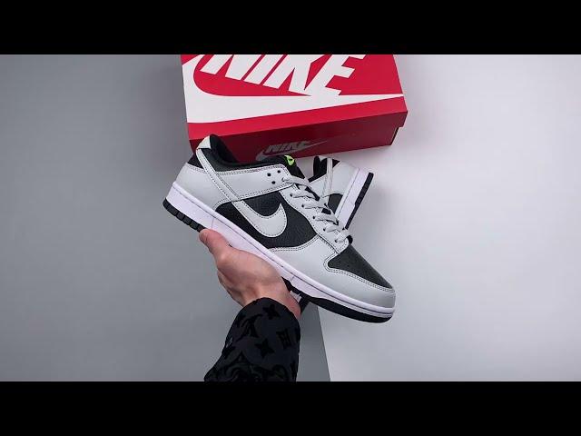 Nike Dunk Low Reverse Panda Grey Black Volt FD9756 001