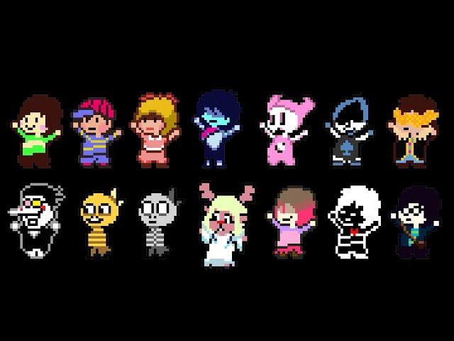 THE ENTIRE UNDERTALE MULTIVERSE CLOVER DANCING AGAIN (PART 2)