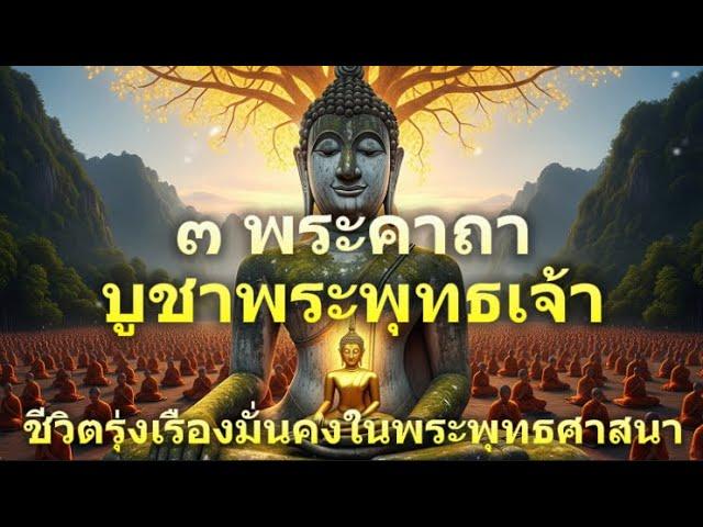 3 พระคาถาบูชาพระพุทธเจ้า คาถามหาจักรพรรดิ คาถามงกุฎพระพุทธเจ้า คาถาพระปัจเจกพระพุทธเจ้า สวดแล้วดี