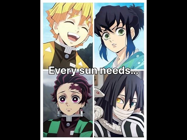 every sun neds their.…… #demonslayer #obanai #zenitsu #inosuke #tanjiro #nezuko #kanao #aoi #mitsuri