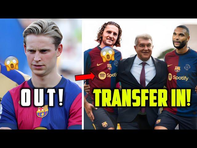 | BREAKING: BARCELONA TRANSFER REVOLUTION FOR 2025!  DE JONG OUT - RABIOT TAH IN! - FOOTBALL NEWS