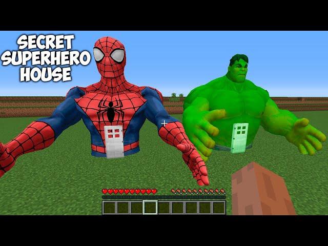 WHICH SECRET SPIDER MAN or HULK SECRET HOUSE is BETTER in Minecraft CHOOSE RIGHT SECRET HOUSE