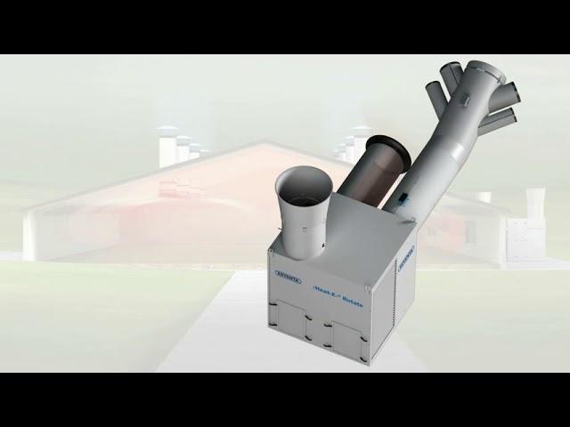 Рекуператор тепла Heat-X Rotate с объемом потока 10 000 или 20 000 м³/ч