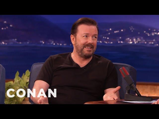 The Ricky Gervais Joke That's Too Hot For The Golden Globes | CONAN on TBS