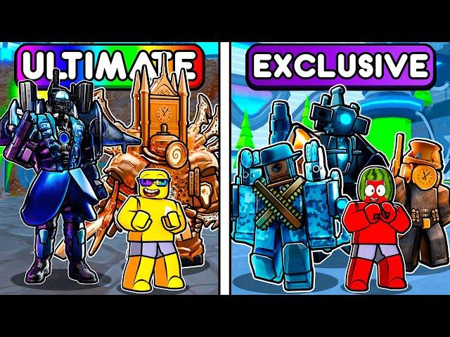 ULTIMATES vs EXCLUSIVES In Toilet Tower Defense