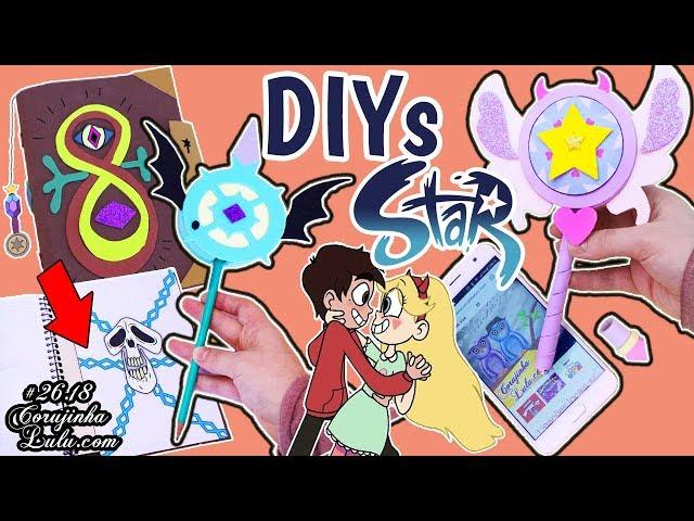 DIY Star vs The Forces Of Evil School Supplies  Wand 2 in 1 + Spellbook Back to School Disney