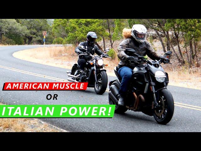 Is the Ducati Diavel a *REAL* Cruiser? (Indian Scout vs Ducati Diavel)