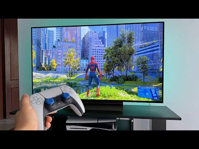 Spider Man 2 (Free Roam) PS5 Slim Gameplay | LG OLED C4