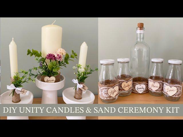 DIY Wedding Unity Candles & Sand Ceremony Set