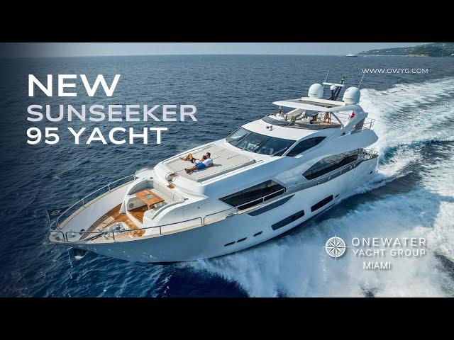 NEW Sunseeker 95 Yacht | OneWater Miami @onewatermiami @SunseekerIntl