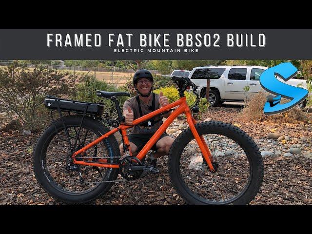 Bafang BBS02 EBIKE Build with Framed Fat Tire Bike!