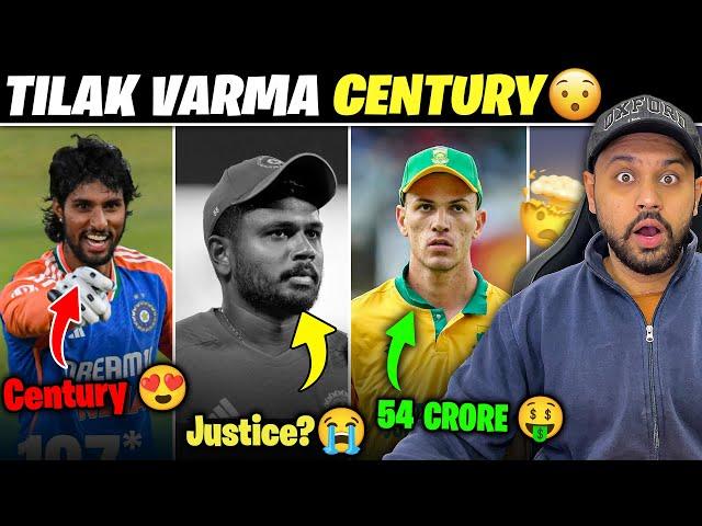 TILAK VARMA CENURY  SANJU SAMSON ZERO  IND vs SA 3rd T20