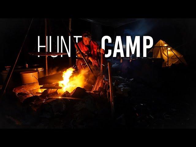 Deer Hunting in the Rain & Wind | Freighter Canoe & Canvas Tent Hunt Camp