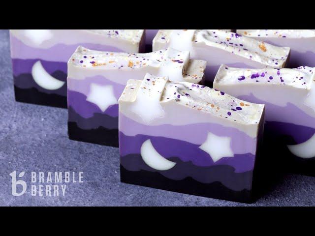 How To Make Night Sky Soap - Cold Process Soap Tutorial With Anne-Marie | BrambleBerry.com