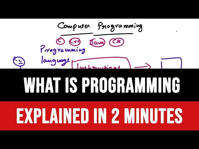 What is Computer Programming, Programming Language ? Explained in 2 Minutes