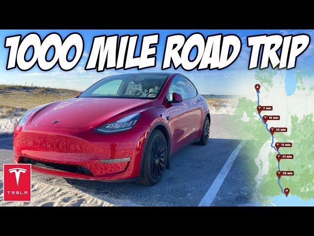 1000 Mile Tesla Road Trip (Iowa to Alabama Coast)