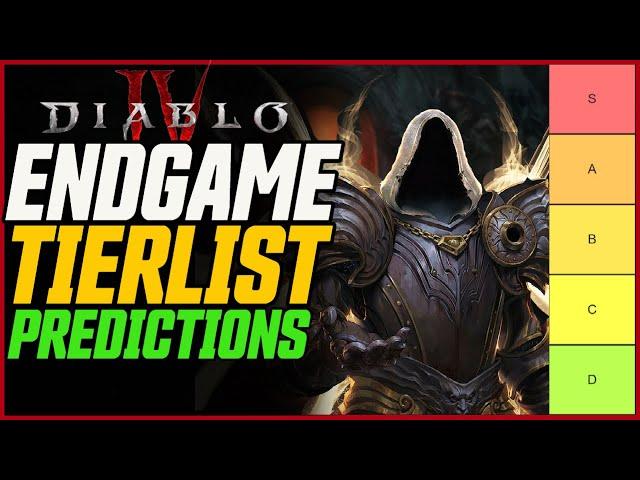 BEST CLASS FOR ENDGAME?! Diablo 4 Class Tierlist Predictions