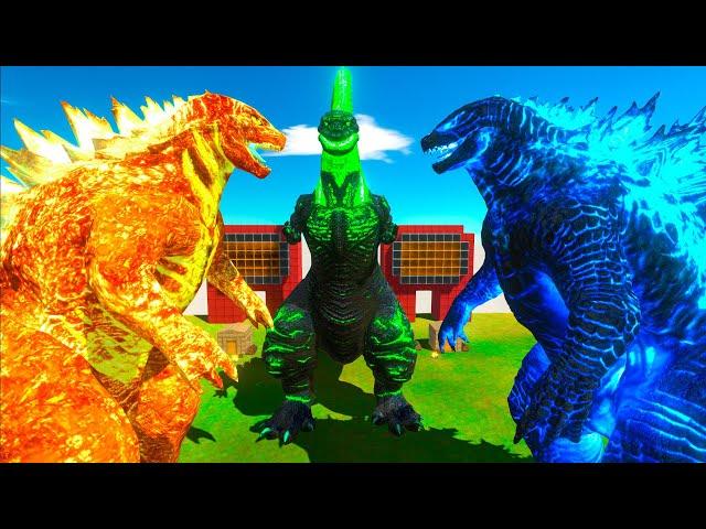 Thermo Godzilla VS Godzilla Supercharged 2024 VS Poison Shin Godzilla of Evolution Size Comparison