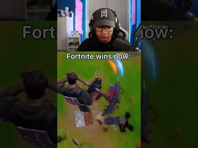 Fortnite wins then VS now... #Shorts