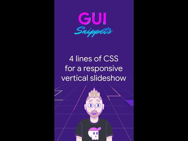 4 lines of CSS for a vertical responsive slideshow #Shorts