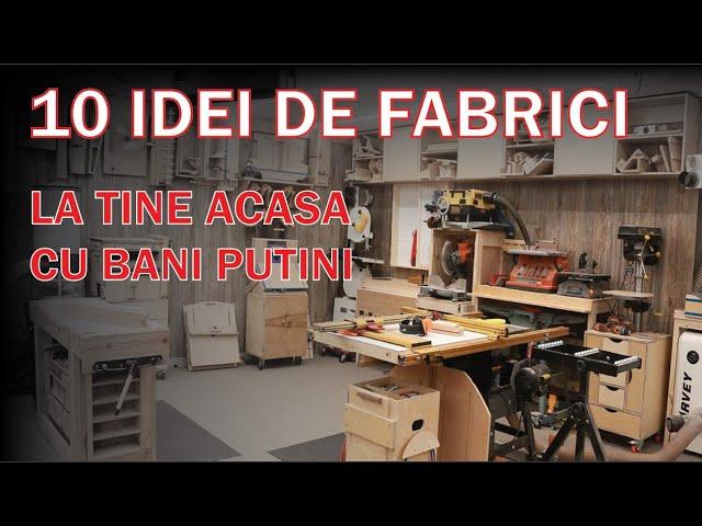 10 idei de afaceri in domeniul productiei cu bani putini | 10 fabrici cu costuri mici in curtea ta