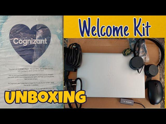 Cognizant Welcome Kit 2022 Unboxing | WFH Kit for Cognizant employees | HP Elitebook Laptop