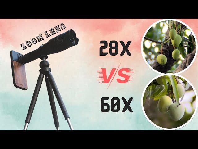 Apexel 60x Zoom Lens Vs. Apexel 28x Mobile Zoom Lens