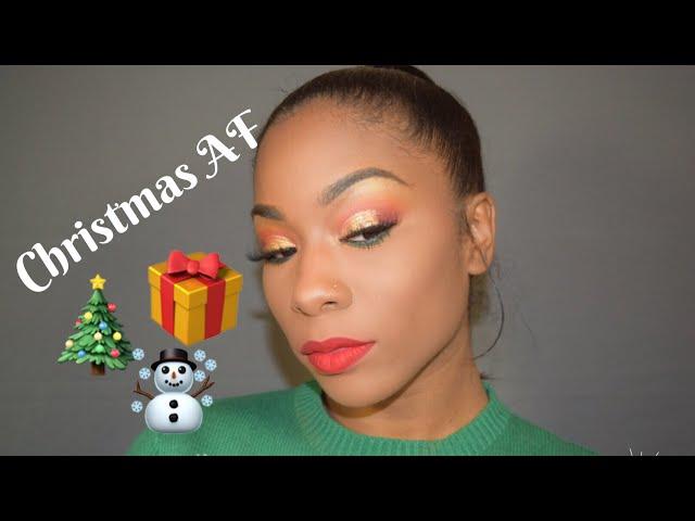 Christmas AF Makeup Look