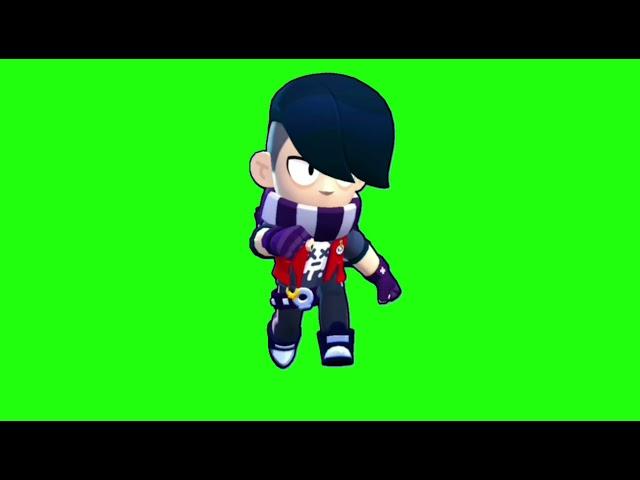 EDGAR RUNNING ANIMATION BRAWL STARS GREEN SCREEN