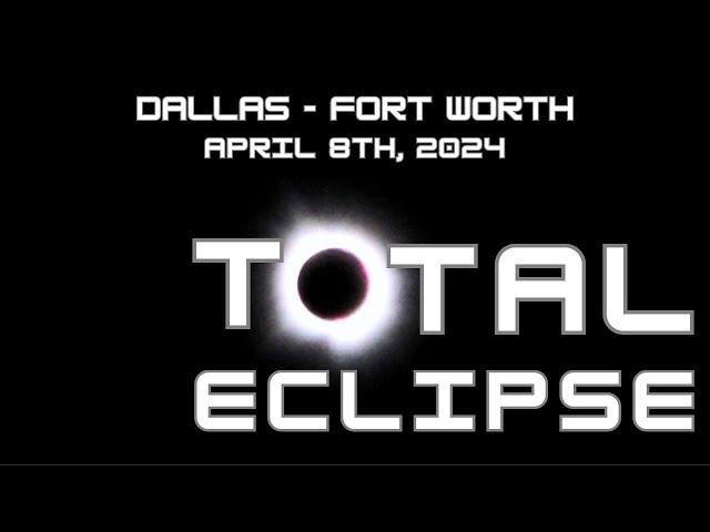 Dallas, TX - Total Eclipse Experience - Drone Shots & Live Reactions