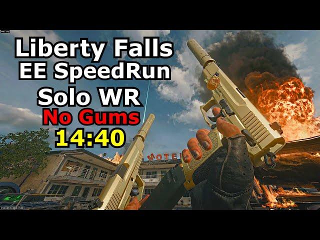 Liberty Falls Solo Easter Egg Speed Run World Record 14:40 by scottiei3 (black ops 6 zombies)