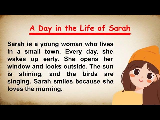 A Day in the Life of Sarah | Learning English Stories ABC