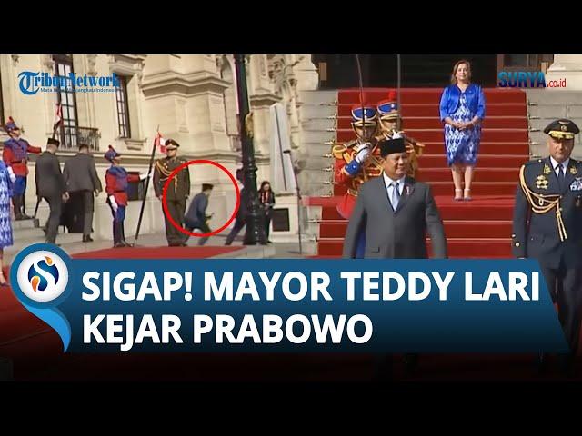 Hindari Karpet Merah, Mayor Teddy Lari Kencang di Belakang Presiden Peru untuk Kejar Prabowo