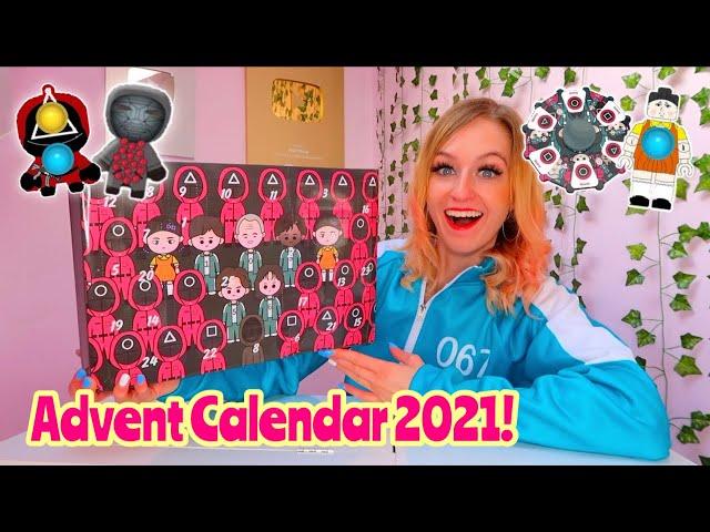 UNBOXING A MYSTERY SQUID GAME *FIDGET* ADVENT CALENDAR 2021!! *25 MYSTERY BOXES!*