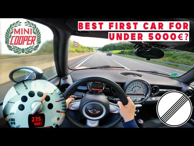 2008 MINI COOPER 120HP TOP SPEED ON GERMAN AUTOBAHN️BEST FIRST CAR? LIGHT AND QUICK 