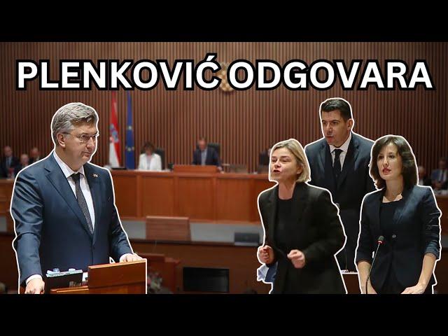 SABOR: Plenković odgovara