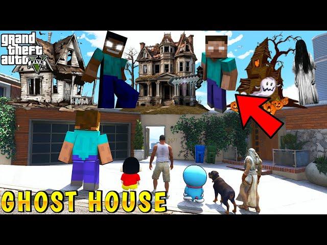 Shinchan and Franklin Find Ghost House in GTA 5