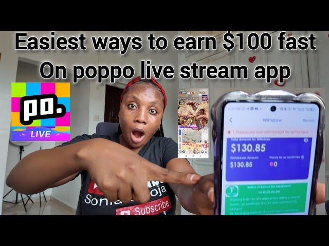 Easiest Ways To Earn Over $100 Weekly On Poppo Live stream app this 2025.