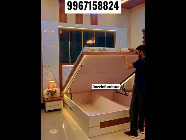 luxurious Bed Design From Dazzlefurnitureworld #Furniture #mumbai #interiordesign