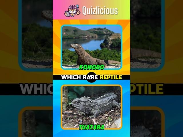 Which rare reptile is found only in New Zealand & has a third 'parietal' eye? #quiz #facts #animals