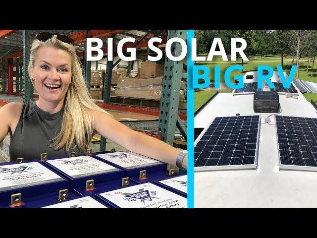 BIG RV SOLAR & LITHIUM BATTERY SETUP **Not so DIY