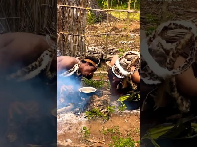 African cooking local food in village #primitive #cooking #africa #wildlife