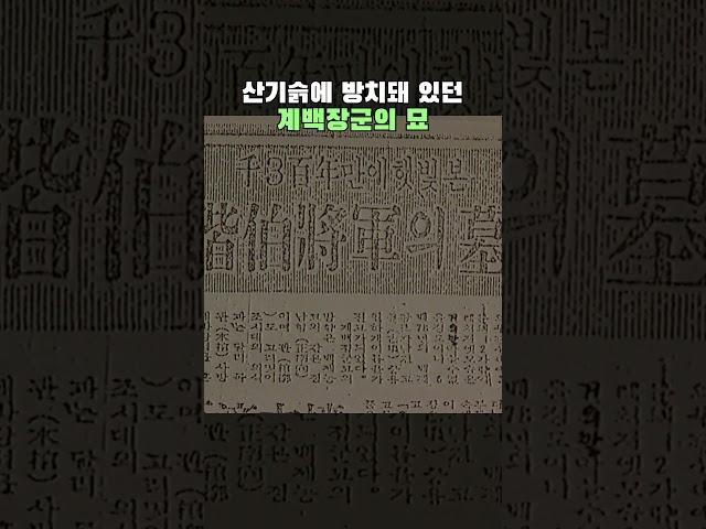 김유신도 끝내 찾지못했던 계백의 시신