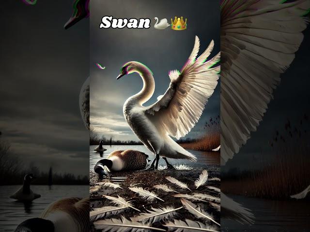 Goose vs. swan?#shorts #birds #birdsofprey #swan #goose #anime #trending #foryou #shortvideo #hybrid