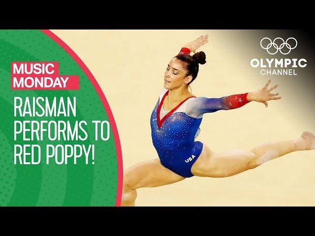 Aly Raisman's Floor Exercise at Rio 2016 to "Red Poppy" | Music Monday