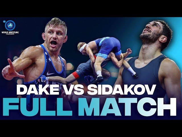 #TBT: Zaurbek SIDAKOV (AIN) & Kyle DAKE (USA) clash for 74kg gold at the '23 World C'ships