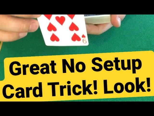 GREAT Fast NO SETUP Card Tricks Tutorial #magic_tricks #shorts