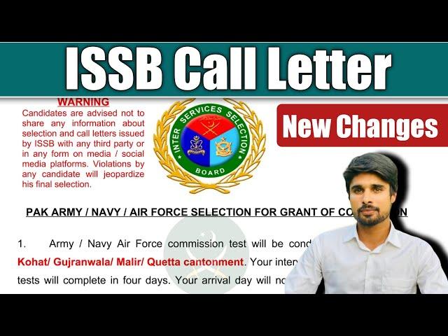 ISSB Call Letter || ISSB 4 Days Routine || ISSB Test Preparation